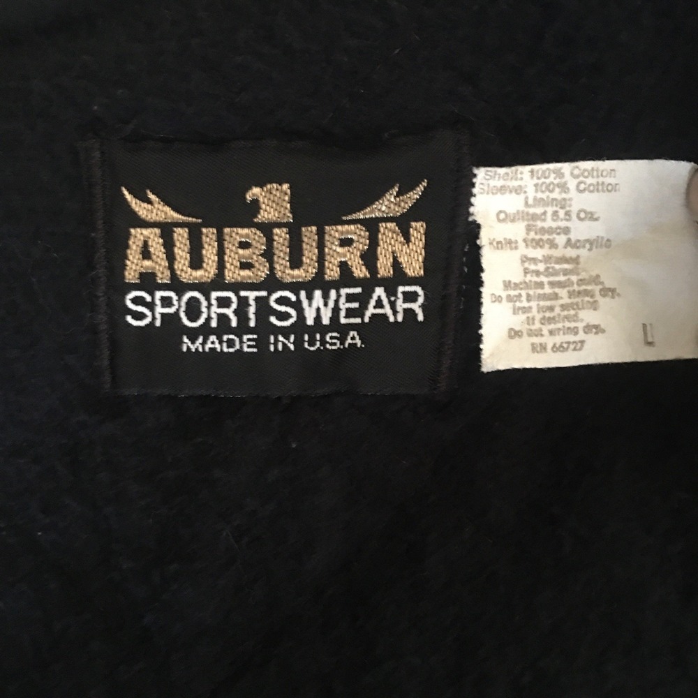 Vintage Comcast Y2K Crisis Team Auburn Sportswear Jacket Varsity Denim Sz Large - Picture 5 of 16
